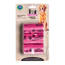 Conjunto de Sacolas Higiênicas Coletoras Pet Rosas 4L - Sanremo Conjunto de Sacolas Higiênicas Coletoras Pet Rosas 4L - Sanremo