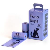 Conjunto de sacos de cocô de cachorro Finn 92% Biobased 120 sem perfume Conjunto de sacos de cocô de cachorro Finn 92% Biobased 120 sem perfume