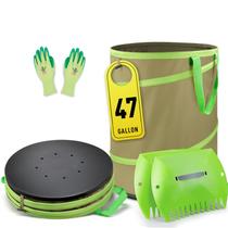 Conjunto de Sacos para Resíduos Colwelt de 47 Galões Dobráveis para Jardim