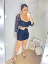 Conjunto de saia com cropedd Conjunto de saia com cropedd