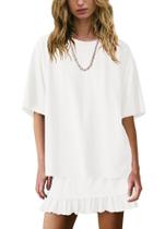 Conjunto de saia de duas peças Panadila para mulheres casuais, creme, branco Conjunto de saia de duas peças Panadila para mulheres casuais, creme, branco