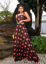 Conjunto de saia Plissada