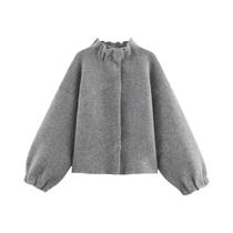 Conjunto De Saia Tricotada Para Mulheres No Estilo Outono, Jaqueta Com Botões E Saia Mini Plissada,