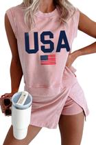 Conjunto de saias KevaMolly, feminino, bandeira americana, lavagem mineral, algodão