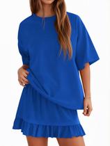 Conjunto de saias Yousify Summer Vacation Outfits Women Blue 2GG