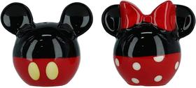 Conjunto de sal e pimenta Disney Mickey e Minnie Mouse Ceramic