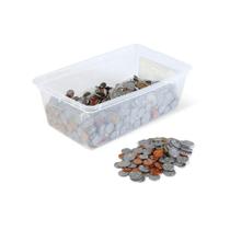 Conjunto de sala de aula com moedas de dinheiro falso Play Money hand2mind (768) Conjunto de sala de aula com moedas de dinheiro falso Play Money hand2mind (768)