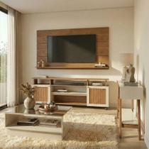 Conjunto de Sala de Estar Ipanema Rack Painel Aparador e Mesa 2 Portas 2 Prateleiras MDF e MDP 180cm Conjunto de Sala de Estar Ipanema Rack Painel Aparador e Mesa 2 Portas 2 Prateleiras MDF e MDP 180cm