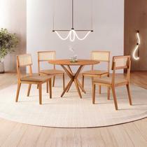 Conjunto de Sala de Jantar Mesa 108 Cm com 4 Cadeiras Ava Conjunto de Sala de Jantar Mesa 108 Cm com 4 Cadeiras Ava