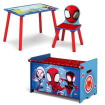 Conjunto de sala de jogos para crianças Delta Children Marvel Spidey de 3 peças