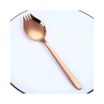 Conjunto De Salada De Colher De Garfo De Aço Inoxidável, Louça Infantil, Presente, Sopa De Frutas,