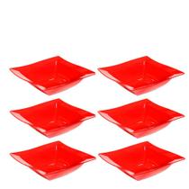 Conjunto de Saladeira Moove 2L 6 peças Vermelho em Polipropileno Linha Tropical VEM