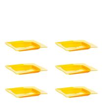 Conjunto de Saladeira Moove Rasa 1L 6 Peças Amarelo em Polipropileno Linha Tropical VEM