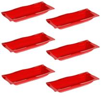 Conjunto De Saladeira Moove Vemplast G 5L 6 Peças Vermelho