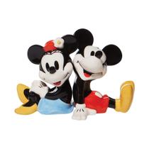 Conjunto de saleiro e pimenteiro Enesco Disney Mickey e Minnie