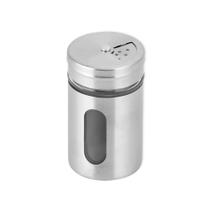 Conjunto de Saleiro e Pimenteiro Inox com Regulagem de Tempero Conjunto de Saleiro e Pimenteiro Inox com Regulagem de Tempero
