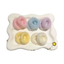 Conjunto De Scrunchies De Veludo Pastel 10 Peças, Elásticos De Cabelo De Alta Elasticidade Em Cores