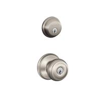 Conjunto de segurança SCHLAGE Satin Nickel FB50N V GEO 619 B60