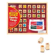 Conjunto de selos Melissa & Doug Favorite Things 26 selos de 4 anos ou mais