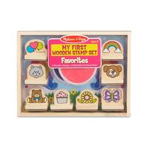 Conjunto de selos Melissa & Doug Meus primeiros favoritos de madeira há mais de 3 anos