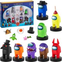 Conjunto de selos P.M.I Among Us para crianças com 8 carimbos e 5 acessórios