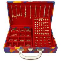 Conjunto de Semi Joias 70 pçs Folheados Ouro18k e PRATA para revenda