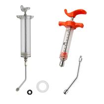 Conjunto de Seringas Yoogeer 10ml + 100ml com Bico Ajustável para Administração Oral Conjunto de Seringas Yoogeer 10ml + 100ml com Bico Ajustável para Administração Oral