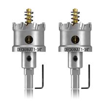 Conjunto de serras de furo DECKRKAT de carboneto de tungstênio de 45 mm para metal duro