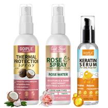 Conjunto de Sérum Capilar em Spray WOZUTUNT com Queratina e Água de Rosas Conjunto de Sérum Capilar em Spray WOZUTUNT com Queratina e Água de Rosas