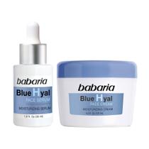 Conjunto de sérum e creme Babaria Blue Hyal Face Hyalurônico Acid