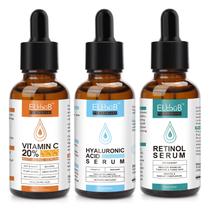 Conjunto de sérum facial ELBBUB Age Defying com vitamina C e retinol Conjunto de sérum facial ELBBUB Age Defying com vitamina C e retinol