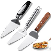 Conjunto de servidores Pie Patelai em aço inoxidável com alça confortável Conjunto de servidores Pie Patelai em aço inoxidável com alça confortável