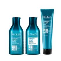 Conjunto de shampoo, condicionador e condicionador leave-in Redken Biotin Conjunto de shampoo, condicionador e condicionador leave-in Redken Biotin