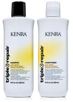 Conjunto de shampoo/condicionador Kenra Triple Repair 300 ml sem sulfato