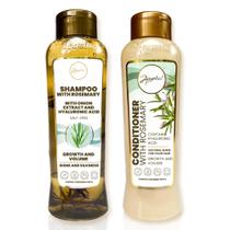 Conjunto de shampoo e condicionador Anyeluz Rosemary com ácido hialurônico Conjunto de shampoo e condicionador Anyeluz Rosemary com ácido hialurônico