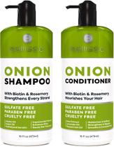 Conjunto de shampoo e condicionador Bellisso Onion com biotina de alecrim Conjunto de shampoo e condicionador Bellisso Onion com biotina de alecrim