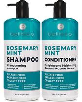 Conjunto de shampoo e condicionador BELLISSO Rosemary com hortelã Conjunto de shampoo e condicionador BELLISSO Rosemary com hortelã