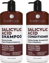 Conjunto de shampoo e condicionador Bellisso Salicylic Acid Conjunto de shampoo e condicionador Bellisso Salicylic Acid