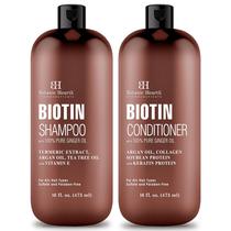 Conjunto de shampoo e condicionador Botanic Hearth Biotin 480 mL Conjunto de shampoo e condicionador Botanic Hearth Biotin 480 mL