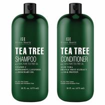 Conjunto de shampoo e condicionador Botanic Hearth Tea Tree Oil 480 ml Conjunto de shampoo e condicionador Botanic Hearth Tea Tree Oil 480 ml