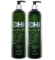 Conjunto de shampoo e condicionador CHI Tea Tree 750mL Conjunto de shampoo e condicionador CHI Tea Tree 750mL
