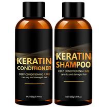 Conjunto de shampoo e condicionador de queratina Krmspe 2x100ml sem sulfato