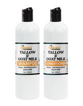 Conjunto de shampoo e condicionador de sebo bovino e leite de cabra 240mL