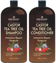 Conjunto de shampoo e condicionador First Botany Castor Tea Tree 500mL