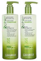 Conjunto de shampoo e condicionador GIOVANNI 2chic Ultra-Moist Conjunto de shampoo e condicionador GIOVANNI 2chic Ultra-Moist