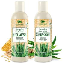 Conjunto de shampoo e condicionador Green Leaf Naturals Eczema & Psoríase