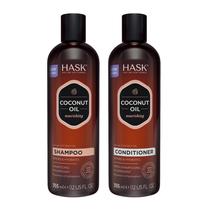 Conjunto de Shampoo e Condicionador HASK Coco - Nutrição para Todos os Tipos de Cabelo