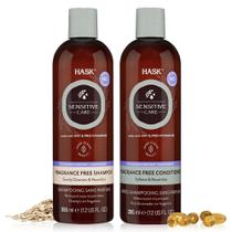 Conjunto de shampoo e condicionador HASK SENSITIVE CARE sem fragrância