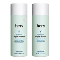Conjunto de shampoo e condicionador HERS Triple Threat 190 ml, pacote com 2 Conjunto de shampoo e condicionador HERS Triple Threat 190 ml, pacote com 2