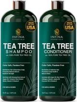 Conjunto de shampoo e condicionador INFINA ESSENTIALS Tea Tree 480mL